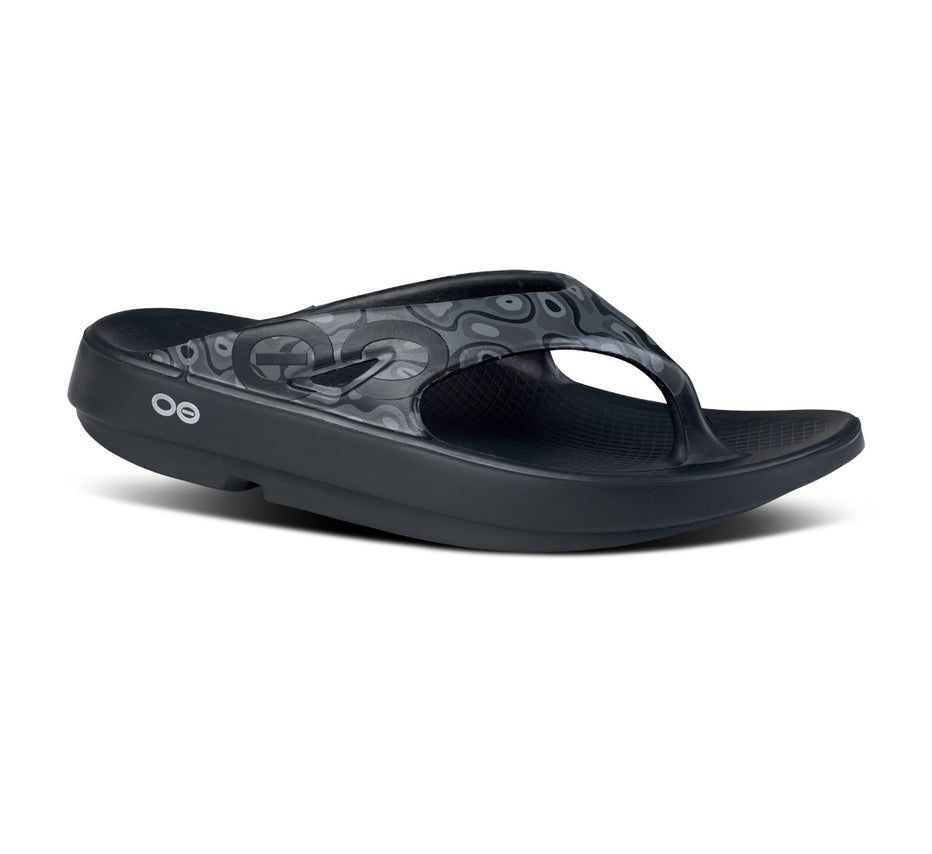 Oofos Men's Ooriginal Sport - Flip Flops Black / Dark Grey ( SBVDU-6321 )